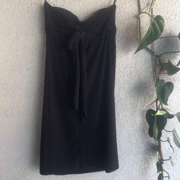 WET SEAL | Black Vintage Y2K Strapless Dress with Butterfly Design - Picture 2 of 6